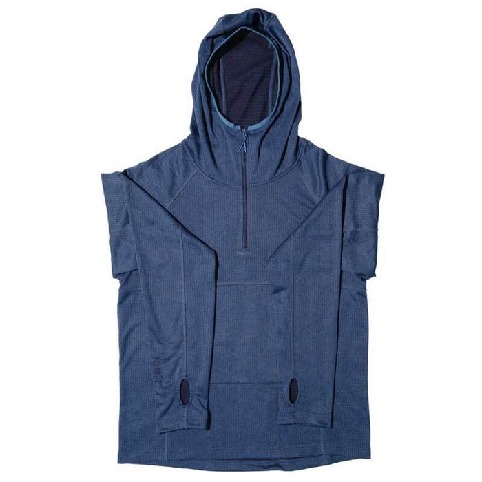 Pa’lante Grid Fleece Hoody – blue, front view