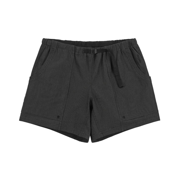 Pa’lante Hiking Shorts – black UHMWPE grid, front view