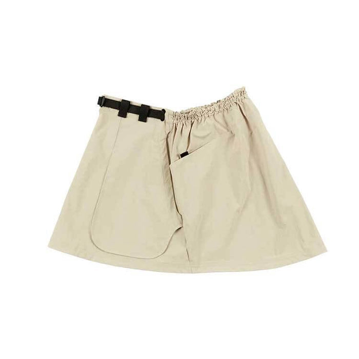 Pa’lante Hiking Skirt – tan, waist belt detail