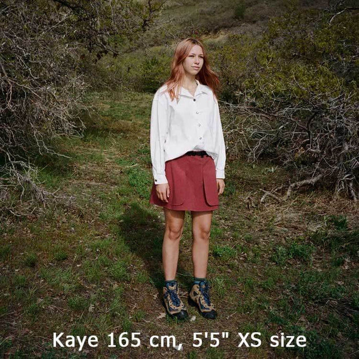 Pa’lante Hiking Skirt – worn outdoors, fit reference