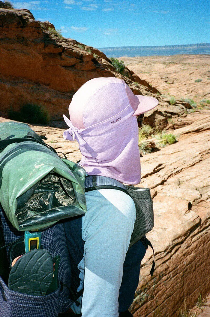Pa’lante Sun Hat – worn hiking in the desert
