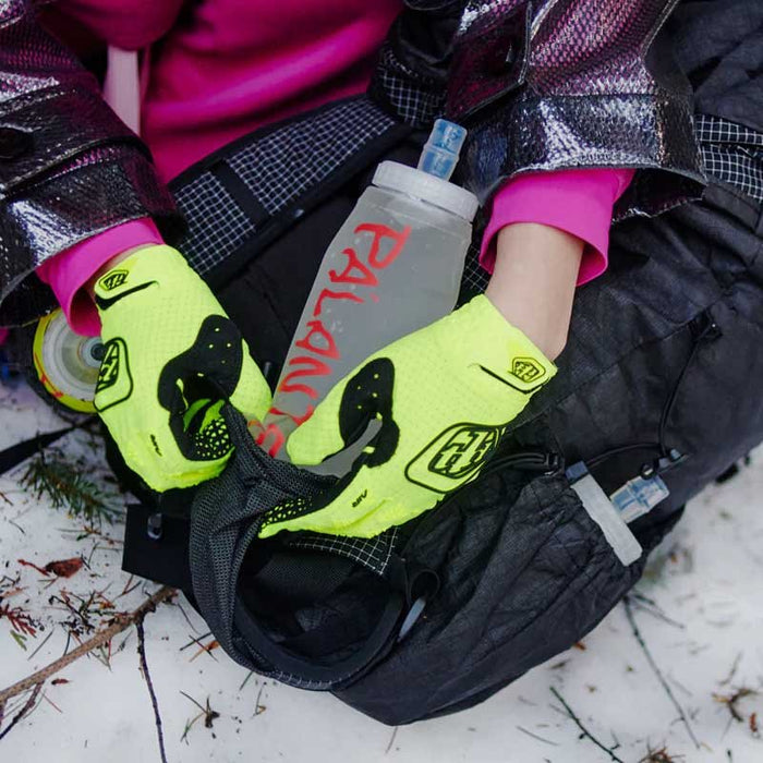 Pa’lante Water Bottle – stowed in a vest pocket