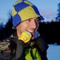 Pa’lante Water Bottle – drinking outdoors in winter