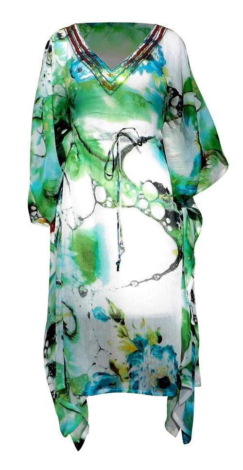 Large / Floral Green