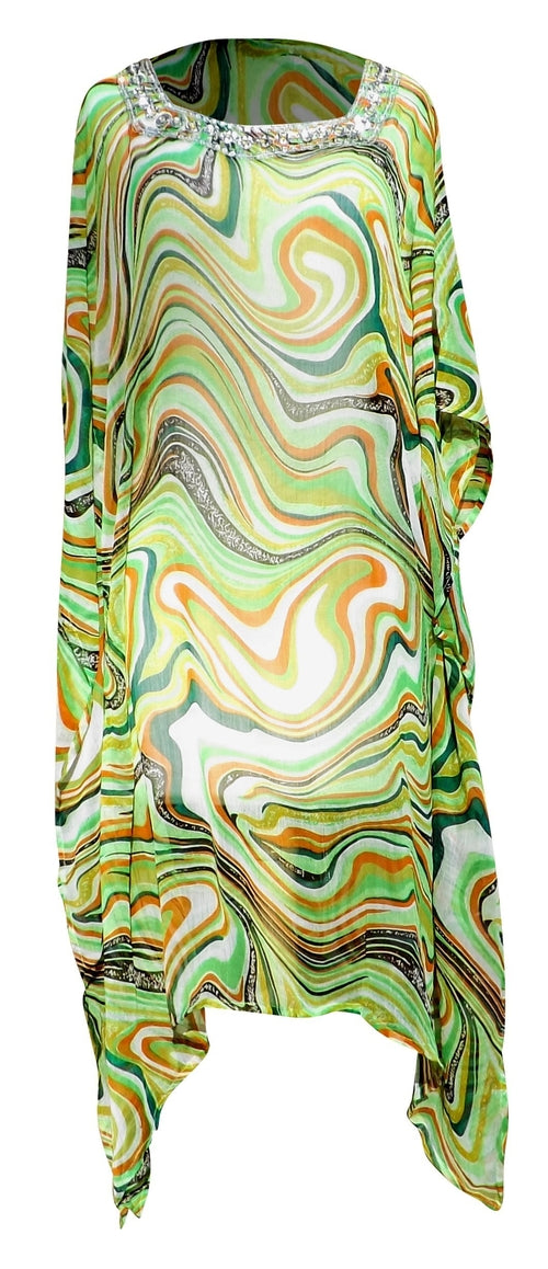 Large / Swirl Green