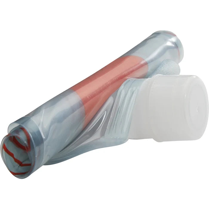 Platypus SoftBottle 1L – rolled up compact, studio view
