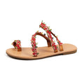 Plus Size Toe Covering Flower Beach Shoes Women - Livefree