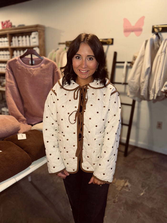 Polka dot Quilted Jacket