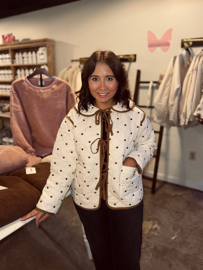 Polka dot Quilted Jacket