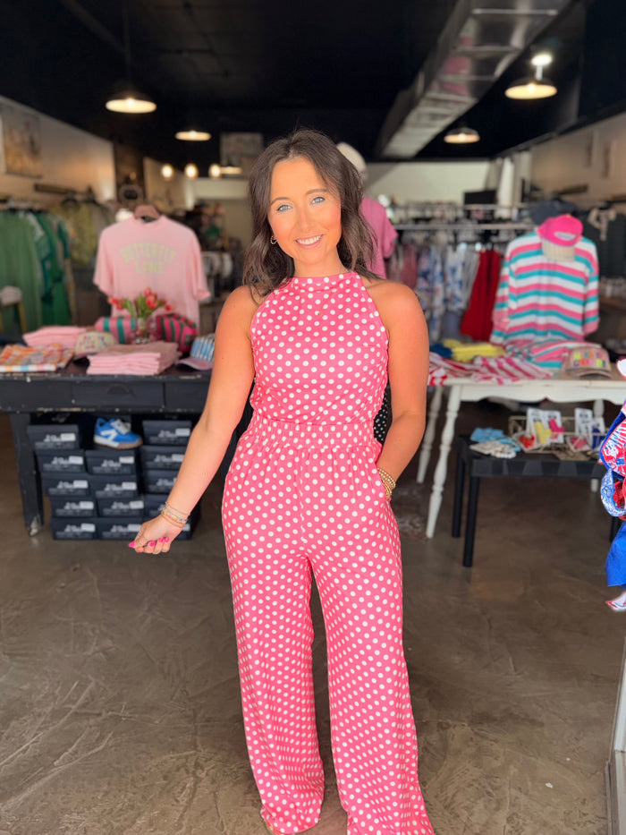 Polka Dot Tank Pant Set