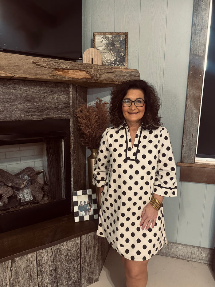 Polka Dot Woven Dress
