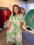 Printed Straight Maxi Dress