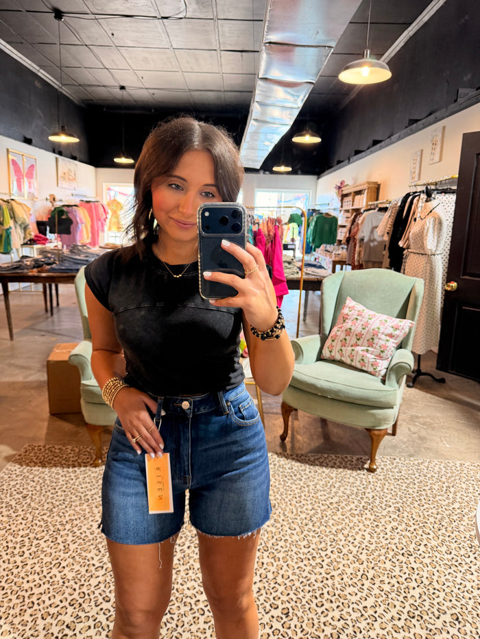 Raw Cute Dark Shorts