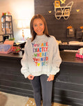 Reversible Grey Crop Mockneck