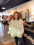 Reversible Stripe & Dot Mockneck