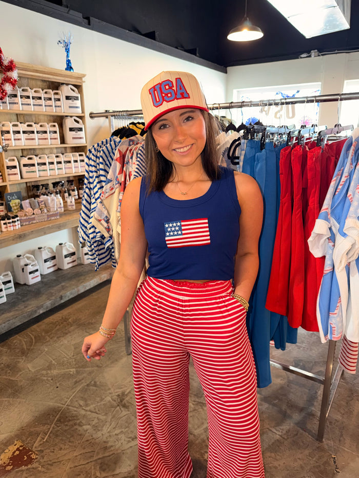 Ribbed Flag Patch Tank