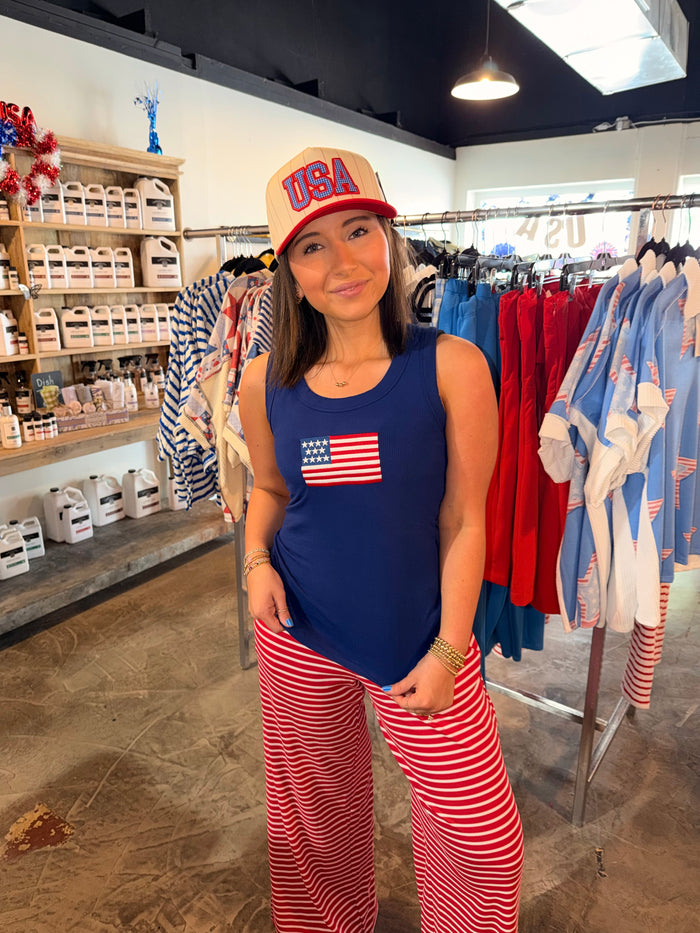 Ribbed Flag Patch Tank