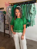 Scallop Lace Dressy Top