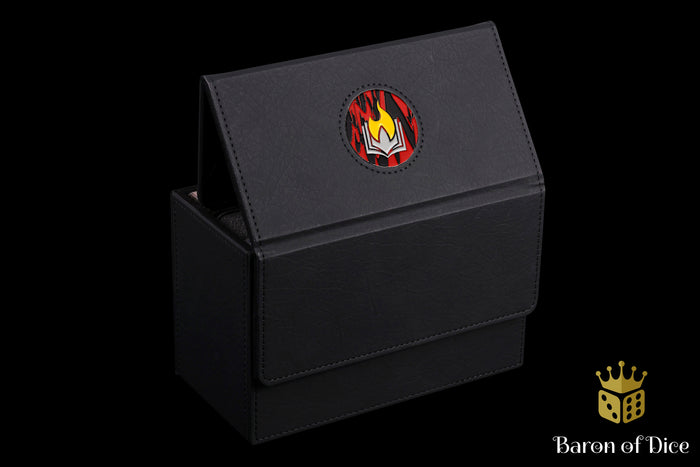 Scorched Book | Wargaming & Datasheet Box | Baron's Coin™ Compatible