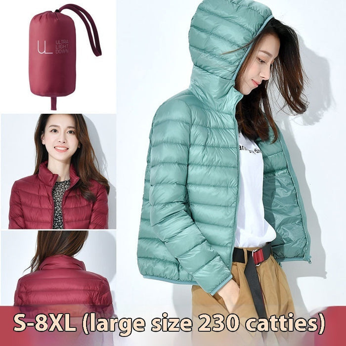 Short Lightweight Thickened Thermal Slim Fit Korean Style White Duck Down Fashionable Jacket - Livefree