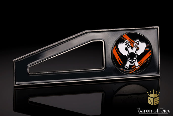 Skull Grinders | Black Lava | Metal Combat Gauge | Baron Coin™ Compatible