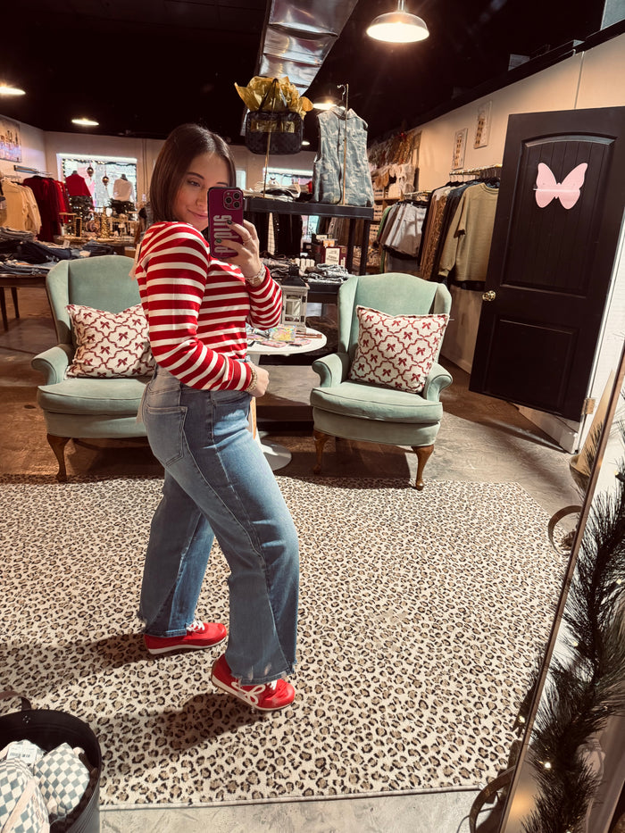 Slouchy Barrel Contrast Risen Jean