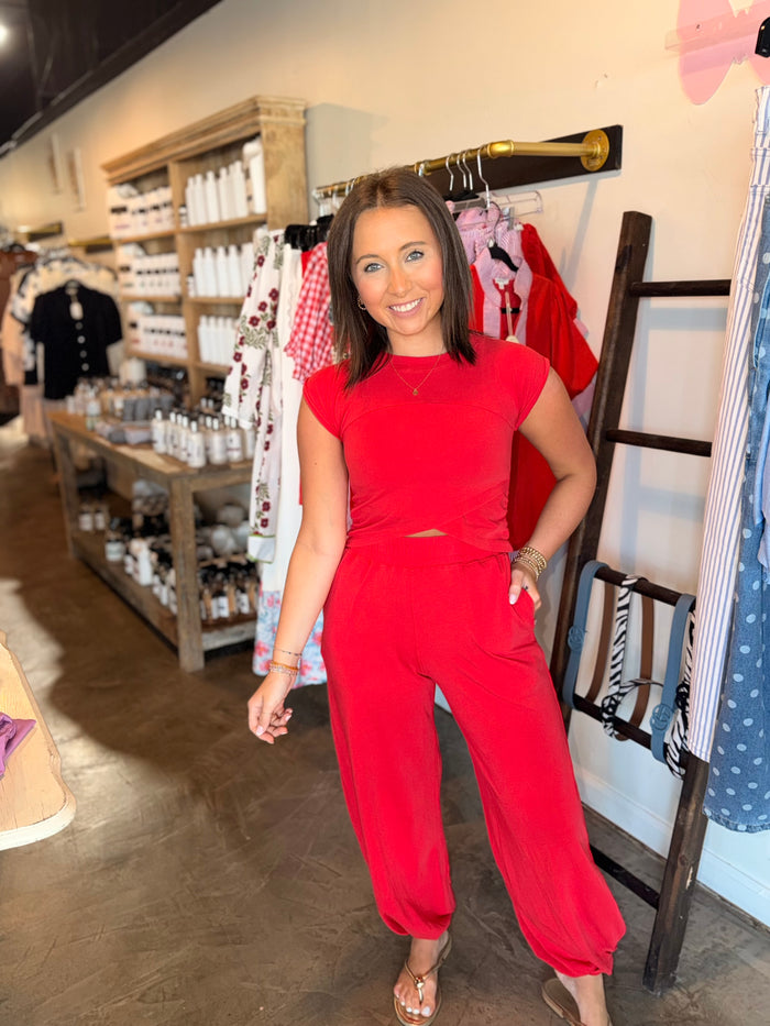 Smitten Cherry Set Jogger