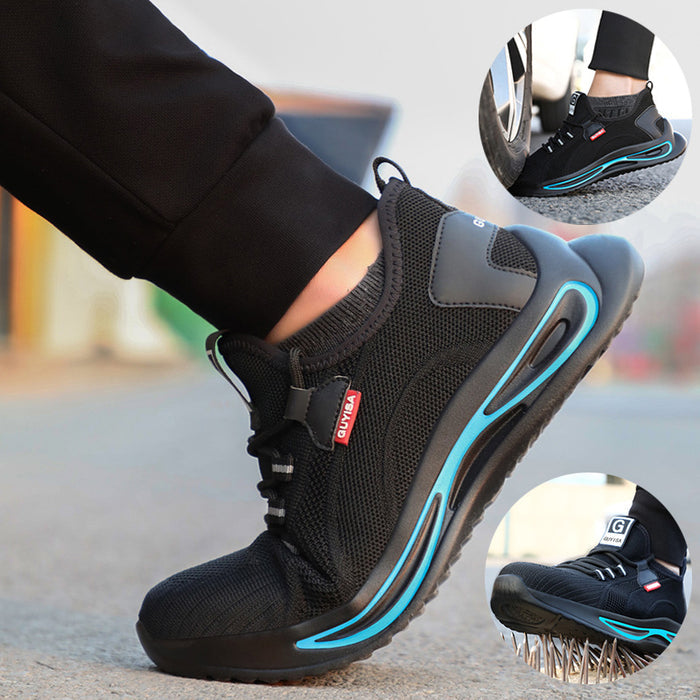 Steel Toe Shoes For Men Work Safety Shoes Nonslip Indestructible Sneakers - Livefree