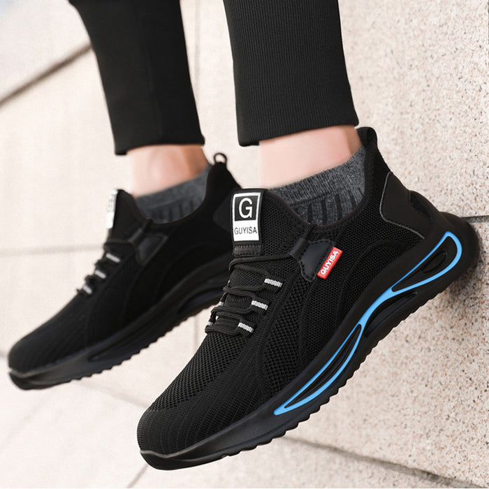 Steel Toe Shoes For Men Work Safety Shoes Nonslip Indestructible Sneakers - Livefree
