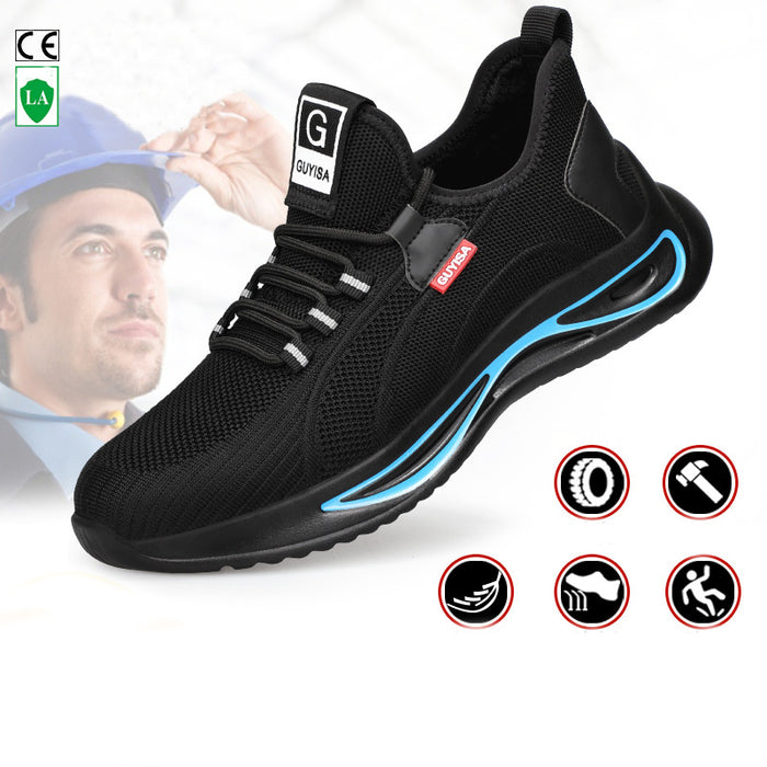 Steel Toe Shoes For Men Work Safety Shoes Nonslip Indestructible Sneakers - Livefree