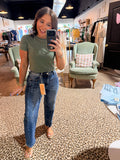 Straight Seam Ankle Jean