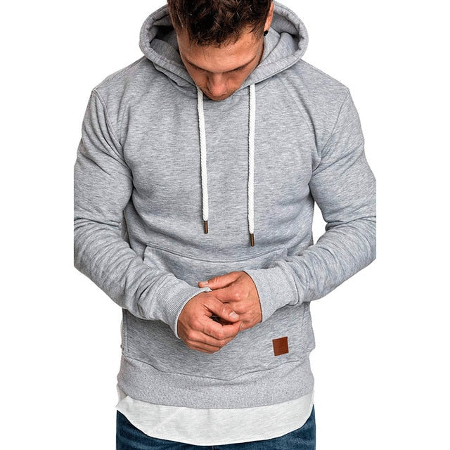 sweatshirt men  NEW hoodies brand male long sleeve solid hoodie big size