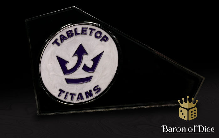 Tabletop Titans | White | Metal Combat Gauge | Baron Coin™ Compatible
