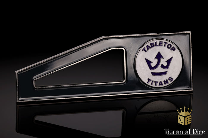 Tabletop Titans | White | Metal Combat Gauge | Baron Coin™ Compatible
