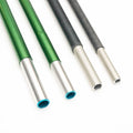 Tarptent replacement pole sections in green and grey with alloy ferrules – studio view