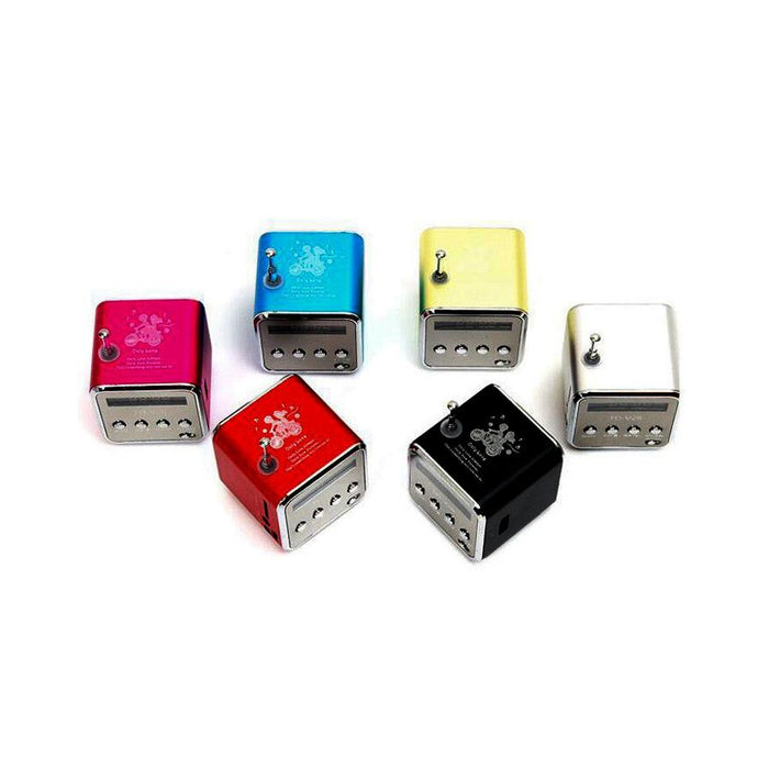 TD-V26 Portable Radio FM Micro SD/TF Music Player Digital LCD Display Mini Speaker Suitable - Livefree