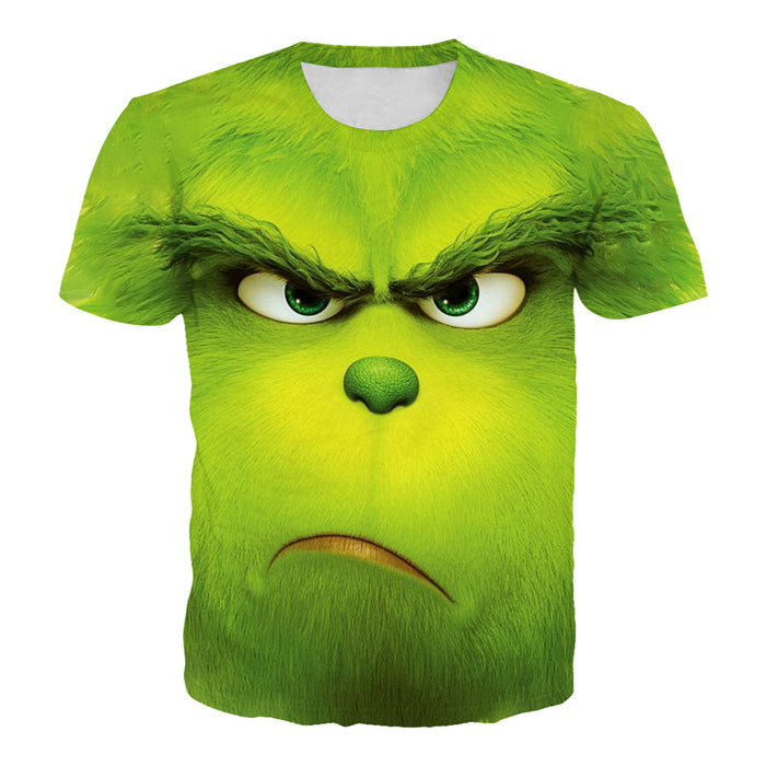 The Grinch With 3D Digital Printing Sweater Zipper Hooded Pullover Cosplay Anime Male - Livefree