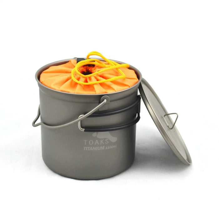 TOAKS Titanium 1100ml Pot with bail handle