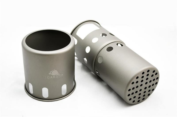 TOAKS Titanium Backpacking Wood Burning Stove – small