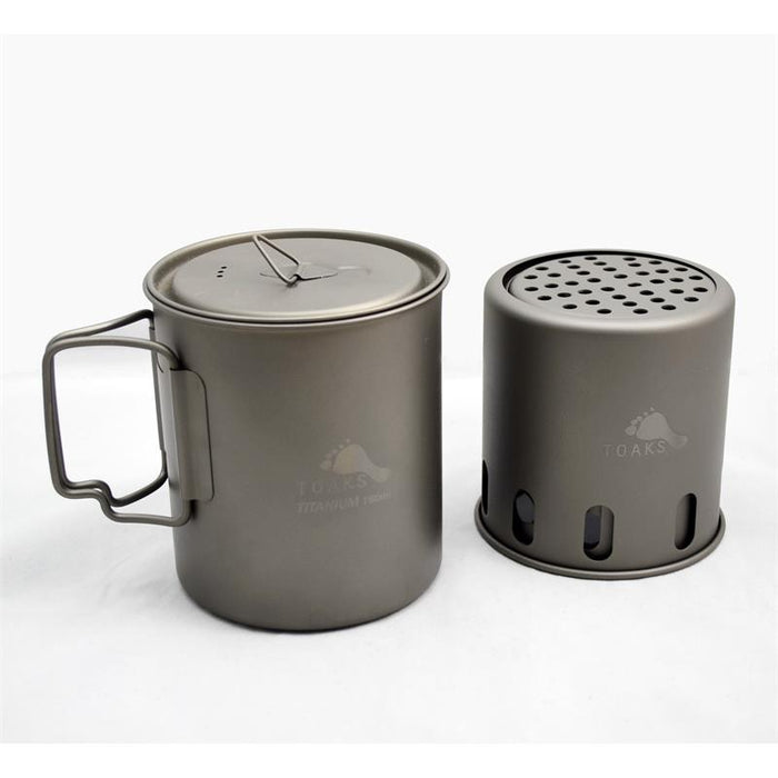 TOAKS Titanium Backpacking Wood Burning Stove – small