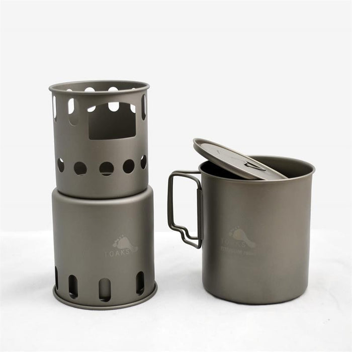 TOAKS Titanium Backpacking Wood Burning Stove – small