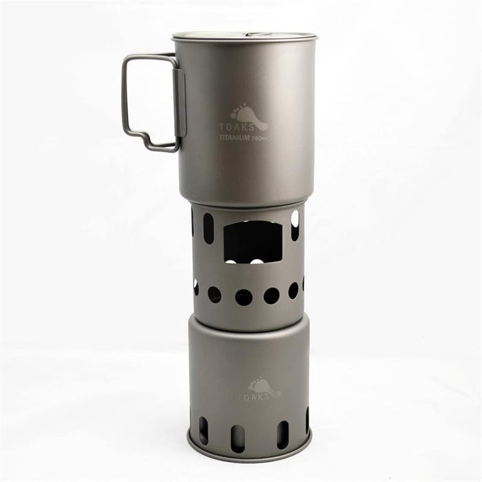 TOAKS Titanium Backpacking Wood Burning Stove – small