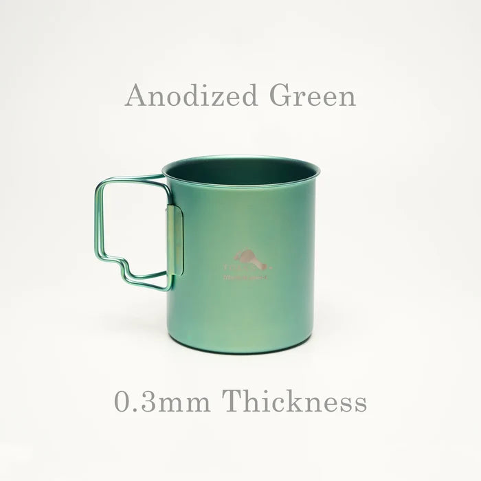 TOAKS Ultralight Titanium 450ml Cup – green
