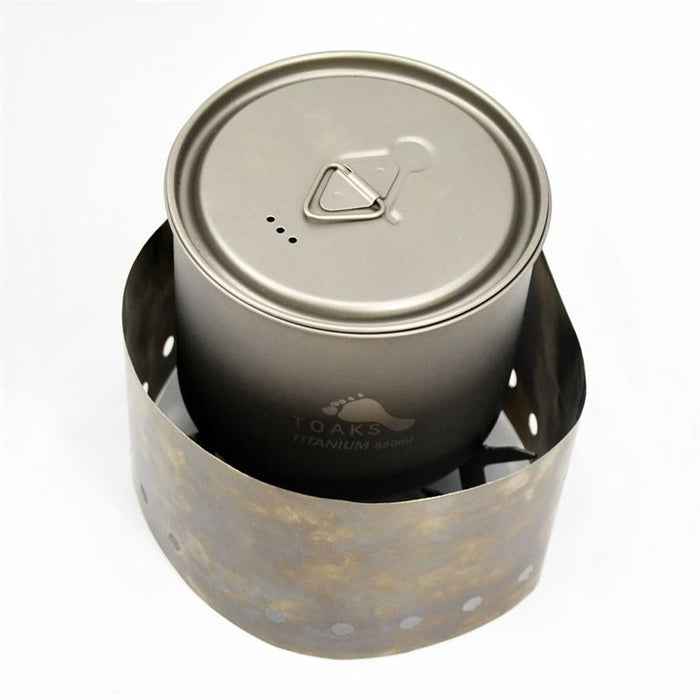 TOAKS Ultralight Titanium Cook System with solid alcohol stove