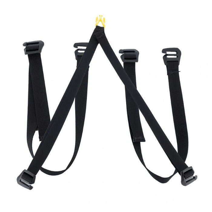 ULA backpack strap kit – full set of four webbing straps with hook buckles and a yellow clip