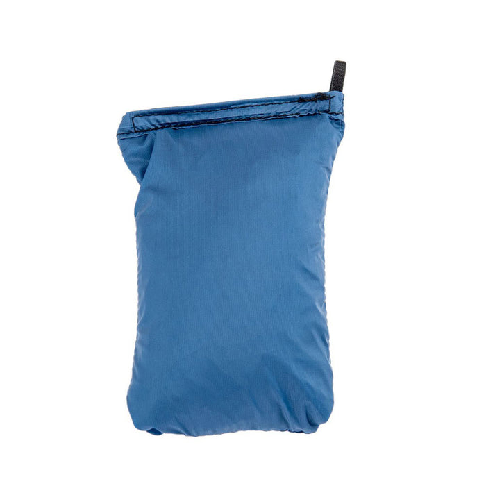 ULA Pack Cover in blue – packed in its stuff sack