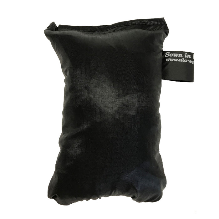 ULA Pack Cover in black – packed in its stuff sack