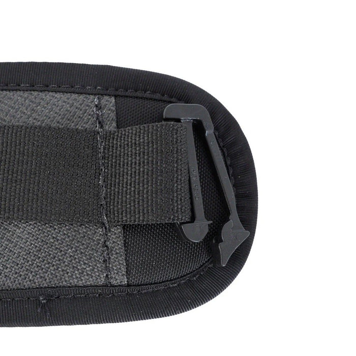 ULA Removable 1'' hipbelt – padded strap end with side release buckle, studio close-up
