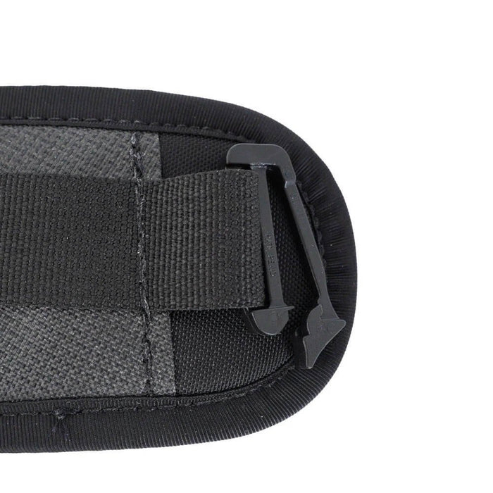 ULA Removable 1'' hipbelt – padded end with metal G-hook clip, studio close-up
