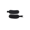 ULA Removable 1'' hipbelt, black padded belt laid flat, studio view